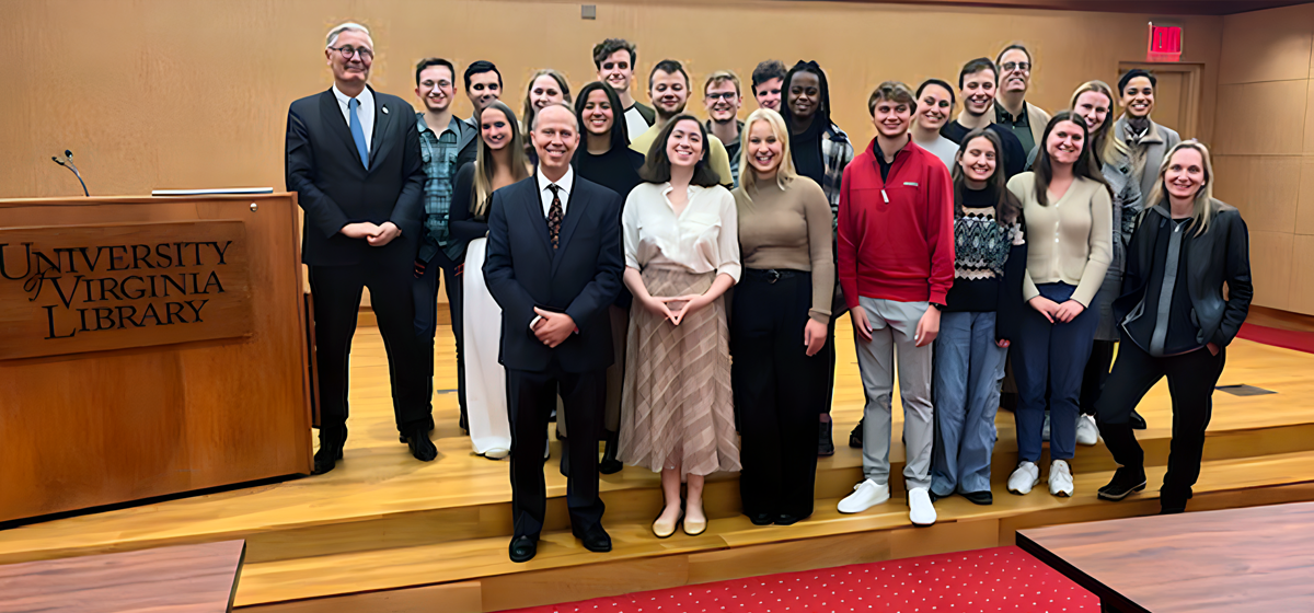 Swiss Ambassador Pitteloud with students