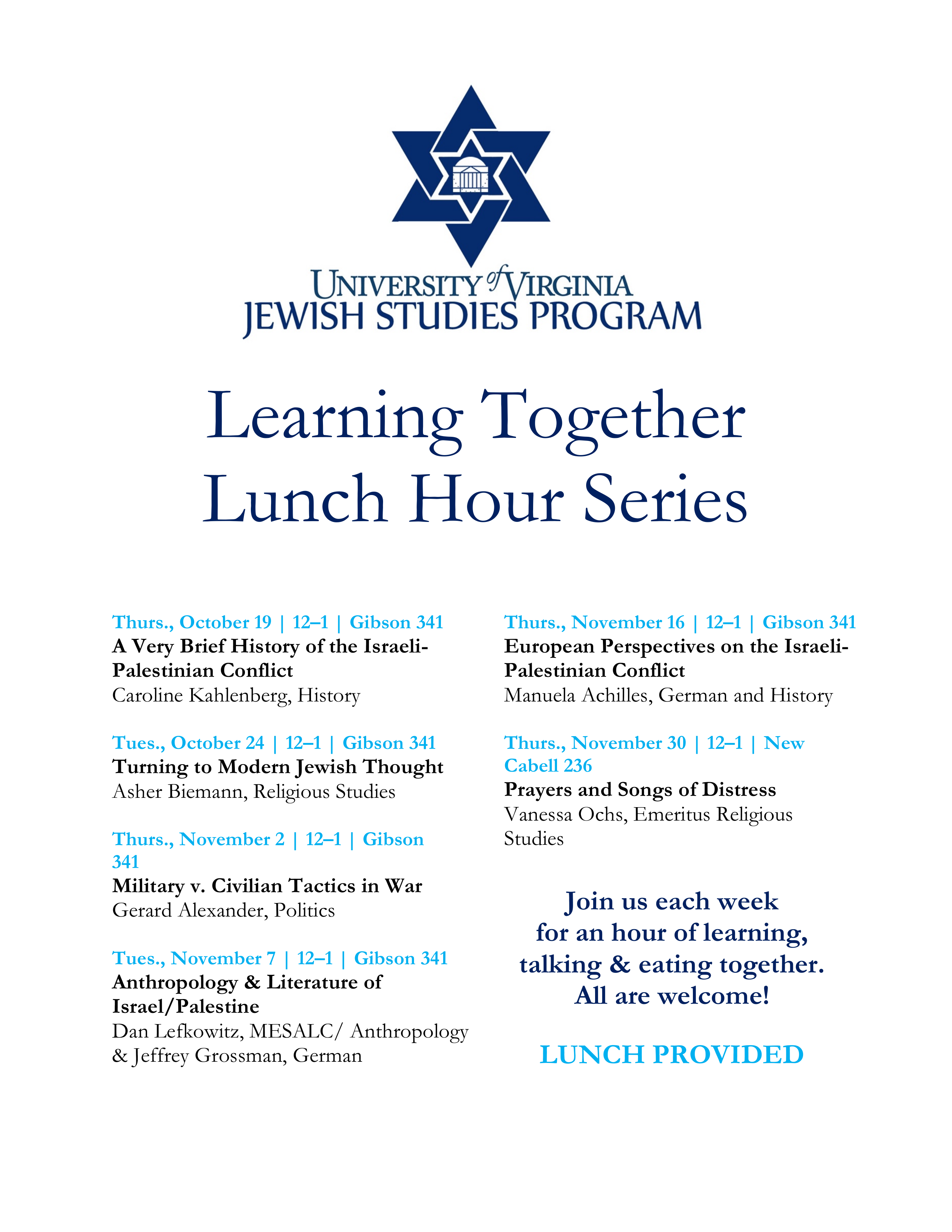 Jewish Studies Lunch 