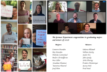 Graduating German majors and minors of 2020